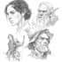 sketch fantasy character concept art