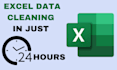 clean, format, merge, split excel data