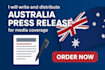 write and distribute australia press release and media courage