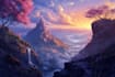 do fantasy background, landscape art