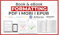 do amazon KDP book formatting, atticus formatting and ebook formatting