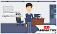 create 2d explainer video for business marketing