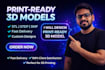 design print ready 3d model for 3d printing
