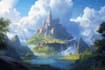 design detailed fantasy landscapes and environments