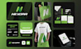 design brand identity and logo with branding kit