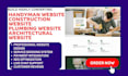 build highly converting handyman website construction website home service web