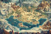 fantasy map illustration dnd world map fantasy map