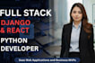 develop full stack web app using django react saas mvp