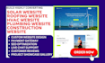 build highly converting solar website construction hvac roofing plumbing website