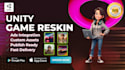 reskin and customize unity 2d 3d games with fast delivery and monetization