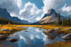 design surreal fantasy landscape artwork