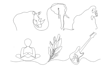 one line illustration of anything