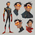 do a superhero character design