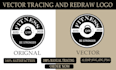 trace, vectorize and redraw high quality vector tracing logo