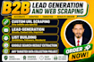 do b2b lead generation, business leads, linkedin leads, prospect list building