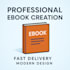create a professional ebook with ai research and modern design