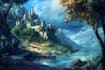 do fantasy landscape illustrations