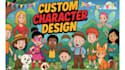 draw anime and manga character sheet based on your story
