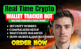 develop telegram crypto tracker bot, wallet tracker bot, crypto payment bot