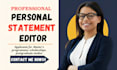 edit personal statement for masters scholarship postgraduate application eras cv