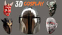 sculpt 3d cosplay mask 3d helmet halloween mask oni mask and japaneese mask