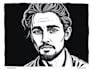 draw a portrait drawing in linocut illustration