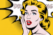 draw a retro pop art roy lichtenstein style