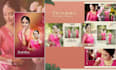 create a luxury wedding album design with stunning layouts