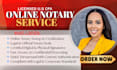 provide professional legal stamp, notary stamp, and signature for your documents