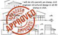do structural engineer design city permit, pe stamp in california, pennsylvania