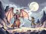 draw dungeons and dragons or oc illustration