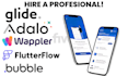 build mobile app, bubble io, adalo, wappler, glide, flutterflow