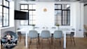 make office mockup with logo