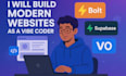 build modern websites as a vibe coder mvp using bolt, supabase, and v0