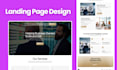 do landing page design in figma , framer and webflow