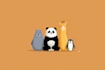 design cute cartoon animal characters