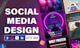 create modern and eye catching social media design posts, carousel design