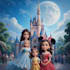 design a professional disney family portrait