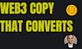 write web3 twitter email copy