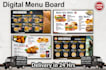 design a single screen menu for your restaurant,  cafés