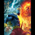 superhero comic book cover, comic book illustration