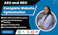 aeo and GEO optimisation for featured snippets and rankings