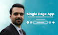 develop a single page application spa in react