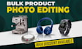 do professional bulk photo editing, background removal, retouching