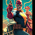 draw retro comic book cover, comic cover design, storyboard,