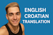 translate english to croatian and proofreading
