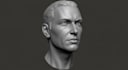 sculpt realistic 3d head, statues, bust model, bust, 3d face model for 3d print