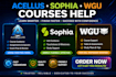 do all your acellus, sophia learning, and wgu courses help