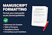 format your manuscript and references to journal guidelines