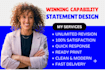 design capability statement, government contract capability statement